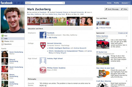 Facebook Reveals New Profile Pages