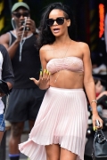 Rihannas See Through Top In New York